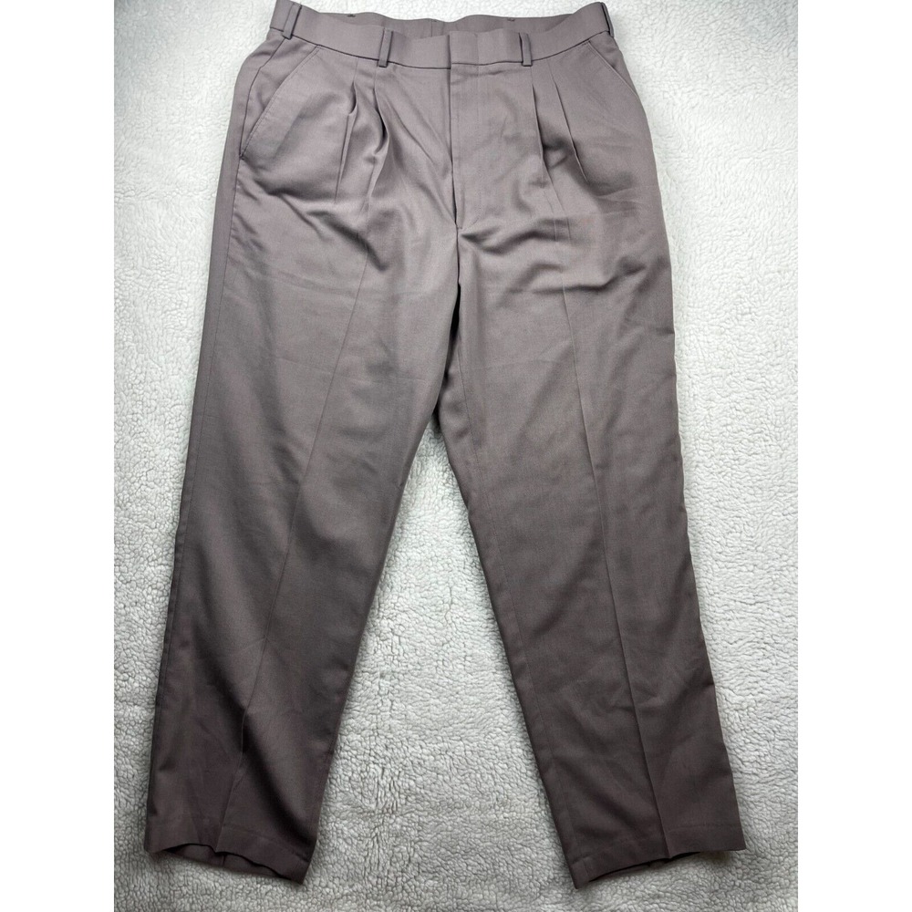 Thomson New Classics Dress Pants Mens 34x30 Comfort Stretch Slacks Brown‎